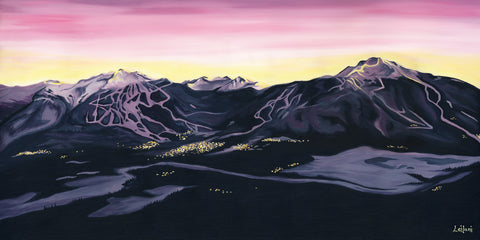Whistler Blackcomb Evening Glow